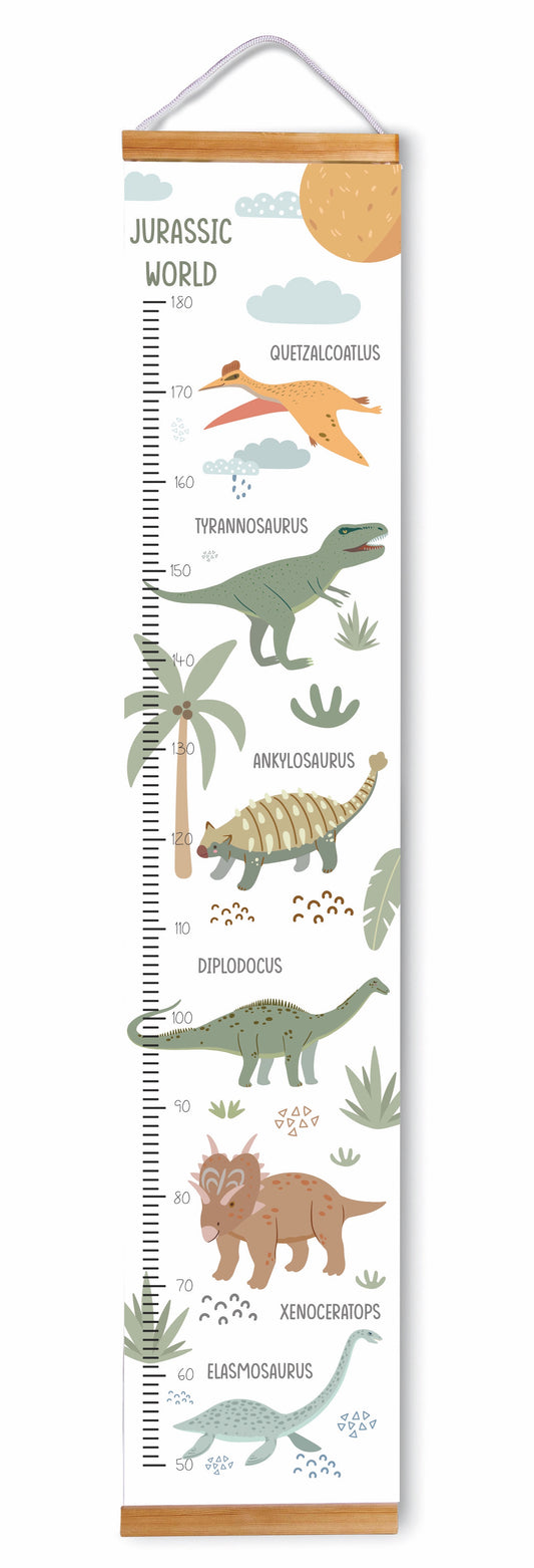 Canvas Height Chart Dinosaurs